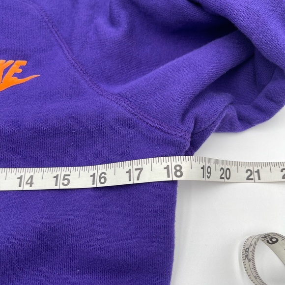 Nike Sportswear Hoodie Womens Medium Purple Swoosh Full Zip Hooded Sweatshirt - Picture 7 of 9